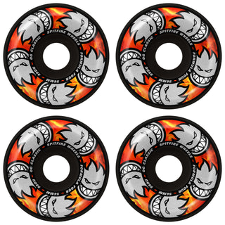 Spitfire Skateboard Wheels 56mm F4 99A Multiball OG Classic Black