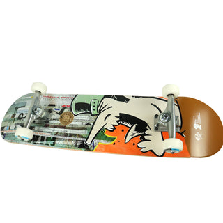 Push Skateboard Complete Andy Jenkins Guest BRF Orange 8.0" Side View