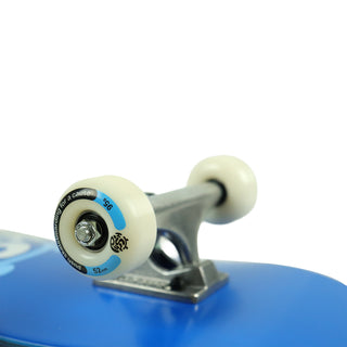 Push Skateboard Complete Blue 7.75" Wheel Close Up