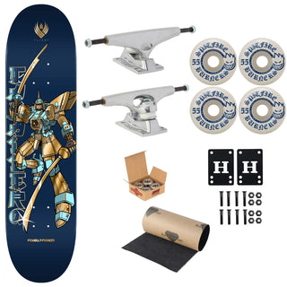 Powell Peralta Premium Flight Skateboard Caballero Gundam 8.5" Krux Trucks, Spitfire Wheels, Independent Bearings