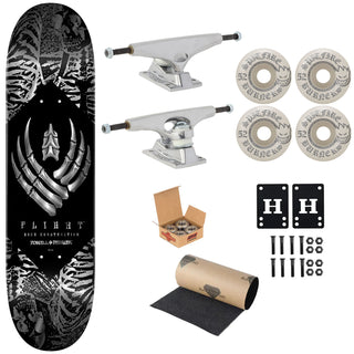 Powell Peralta Premium Flight Skateboard Skeleton Foil 8.25" Krux Trucks, Spitfire Wheels, Independent Bearings