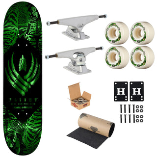 Powell Peralta Premium Flight Skateboard Skeleton Foil 8.5" Krux Trucks, Dragon Formula Wheels, Independent Bearings