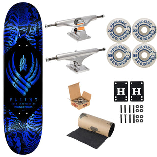 Powell Peralta Premium Flight Skateboard Skeleton Foil 8.75" Independent Trucks, Spitfire Wheels, Indy Bearings