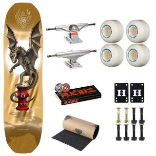 Powell Peralta Skateboard Andy Anderson Hydrant Flight 8.4" Premium Independent + Dragon Formula Complete Kit