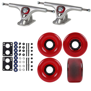 Paris Longboard Trucks with 70mm Wheels, Abec 7 Bearings, Hardware, and Risers