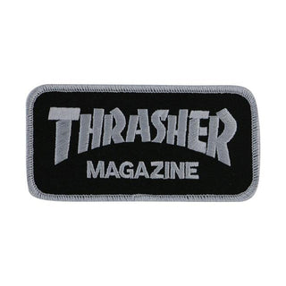Thrasher Patch Mag Logo Black/Silver 2" x 4"