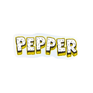 Pepper Griptape Skateboard Sticker Chill Yellow 3" 