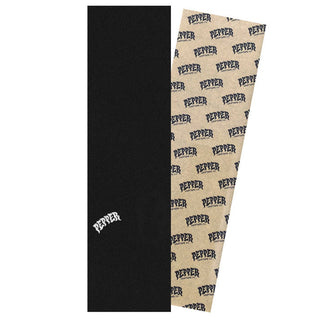 Pepper Skateboard Griptape G5 Premium Logo Black Grip Tape Sheet 9" x 33.5"