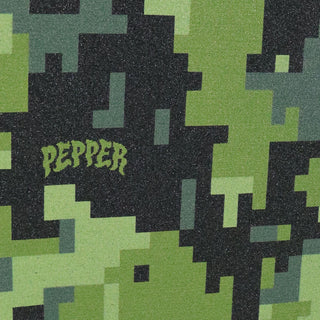 Pepper Skateboard Griptape 8-Bit Camo Grip Tape Sheet 9" x 33.5"