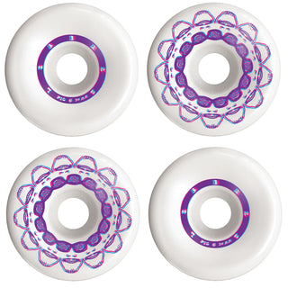 Pig Skateboard Wheels 54mm Jeremy Leabres 3D Conical 99A White