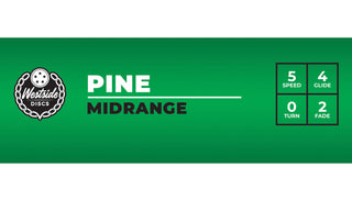 Westside Discs Disc Golf VIP Pine Midrange 5/4/0/2 White/Olive 180 grams
