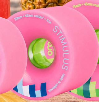 Orangatang Longboard Wheels Stimulus Pink 70mm 83A