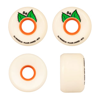 OJ Skateboard Wheels 54mm Plain Jane Keyframe V2 87A White