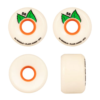 OJ III Wheels 58mm Plain Jane Keyframe V2 87A White