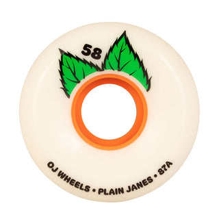 OJ III Wheels 58mm Plain Jane Keyframe V2 87A White