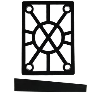 H Block Risers Angled Black (Hard Plastic)