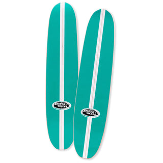 The Heated Wheel Skateboard Deck Team Polarizer Baja Blue 6" x 27.5" Retro Cruiser