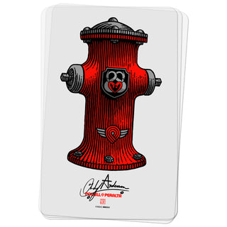 Powell Peralta Skateboard Sticker Andy Anderson Hydrant