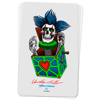 Powell Peralta Skateboard Sticker Chris Hiett Skull