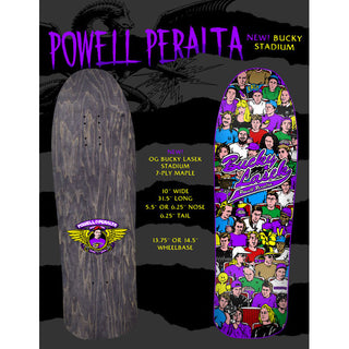 Powell Peralta Skateboard Complete Bucky Lasek Stadium Purple Old School Reissue