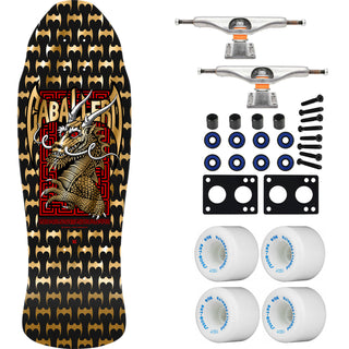 Powell Peralta Skateboard Caballero Street Black/Gold Foil / Independent/ Rat Bones White