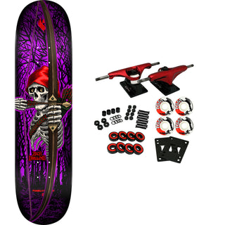 Powell Peralta Skateboard Complete Flight Zach Doelling Archer Purple Foil 8.05" x 31.61"