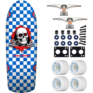 Powell Peralta Skateboard OG Ripper Checker Blue / Independent/ Rat Bones White