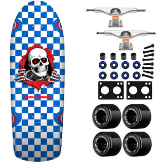 Powell Peralta Skateboard OG Ripper Checker Blue / Independent/ Rat Bones Black