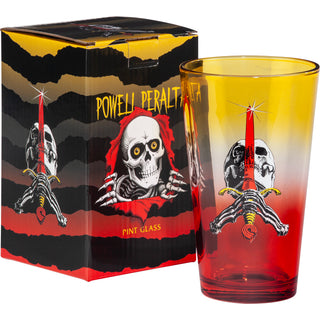 Powell Peralta Skull and Sword pint glass, 16oz