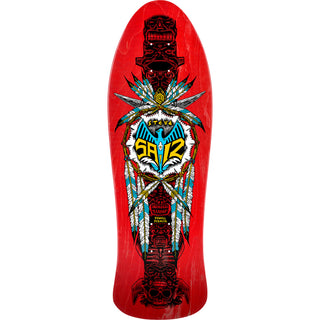 Powell Peralta Skateboard Deck Steve Saiz Totem Red Old School Reissue