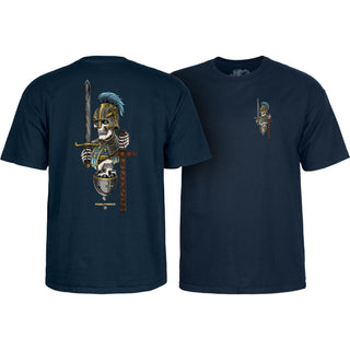 Powell Peralta Skateboard Shirt Dan Corrigan Chess Skulls Navy
