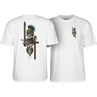 Powell Peralta Skateboard Shirt Dan Corrigan Chess Skulls White