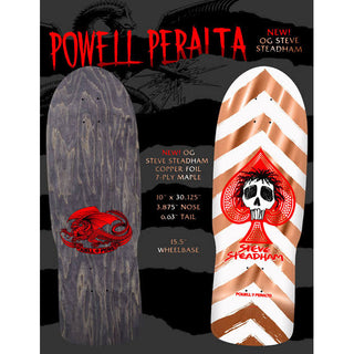 Powell Peralta Skateboard Complete Steadham Spade Copper Foil Old School Reissue