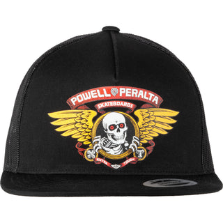 Powell Peralta Skateboards Winged Ripper Mesh Trucker Hat Black