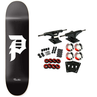 Primitive Skateboard Complete Dirty P Black/White 8.25" x 31.85"