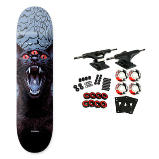 Primitive Skateboard Complete Hamilton Black Cat Horror 8.0" x 31.75"
