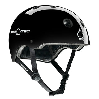 Pro Tec Skateboard Helmet Classic Certified Gloss Black Size L