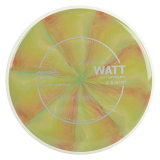 MVP Discs Sports Project Lab Coat Cosmic Neutron Watt Putt and Approach 2/5/-0.5/0.5 Red Lime 166 grams