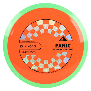 Axiom Discs Project Lab Coat Neutron Panic Distance Driver 13/4/-0.5/3 Orange/Green 168 grams
