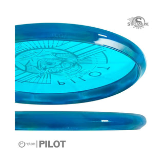Streamline Disc Golf Proton Pilot Putter 2/5/0/1 Dark Blue Shimmer/Holo 173 grams
