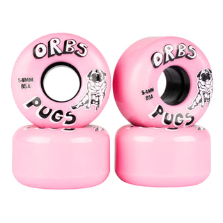 Krux Skateboard Trucks DLK Raw 8.25" Welcome Orb Pug 54mm, Bones Reds Bearings