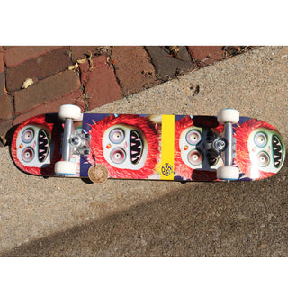 Push Skateboard Complete Frosty Soft Top Red/Blue 6.5" x 28.2"