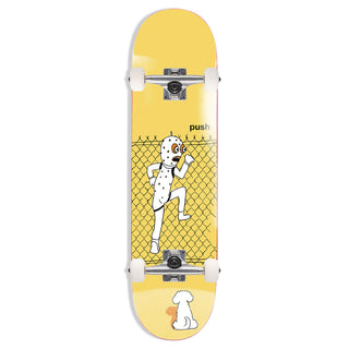 Push Skateboard Complete Spotcheck Yellow 8.25" x 31.6"