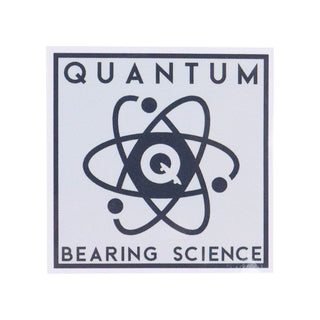Quantum Bearings Skateboard Sticker - Logo Square Grey 2"
