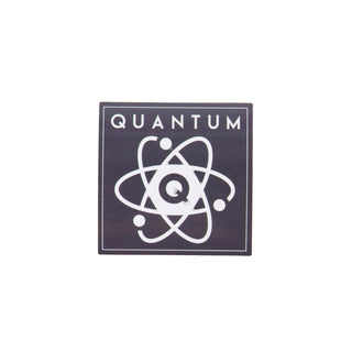 Quantum Bearings Skateboard Sticker - Logo Square Dark Grey 2"