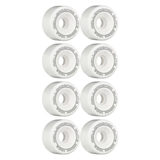 Rollerbones Quad Skate Wheels 62mm x 30mm Elite 103A 8-Pack White