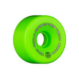 Rollerbones Quad Skate Wheels 62mm x 30mm Logo 101A 8-Pack Green