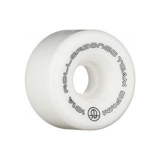Rollerbones Quad Skate Wheels 57mm x 30mm Logo 101A 8-Pack White