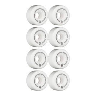 Rollerbones Quad Skate Wheels 62mm x 30mm Logo 101A 8-Pack White