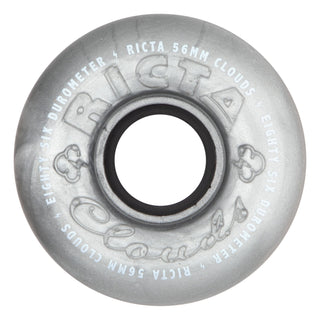 Ricta Skateboard Wheels 56mm Clouds 86A Metallic Silver